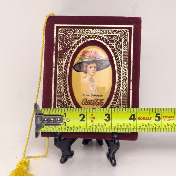 1976 Coca-Cola 75th Anniversary Invitation Cover Chicago Bottling Velvet - Picture 8 of 8